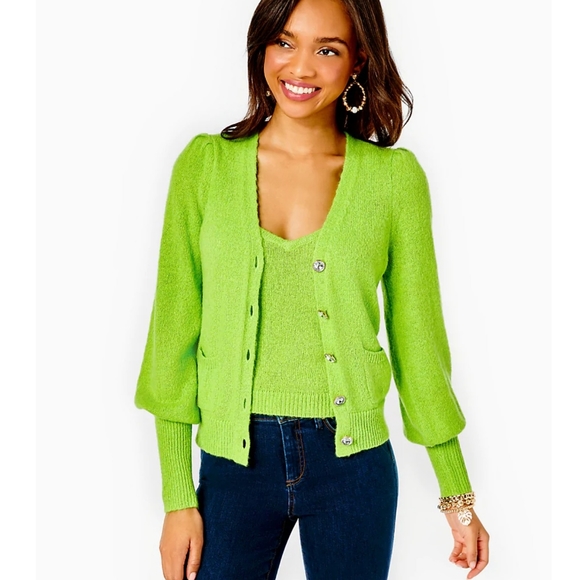 Lilly Pulitzer Sweaters - LILLY PULITZER | NWT Angeli "Fresh Citrus" Sweater Set Sz. XL